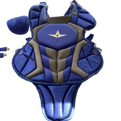 Vist Large View of Product Image Which is Used All-Star CHEST PROTECTOR Catchers Chest Protector Royal Blue Junior