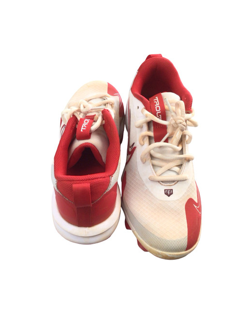 Vist Large View of Product Image Which is Used Nike TROUT 27 SIZE 5.5 BB/SB Cleats Cardinal And White Junior 05.5