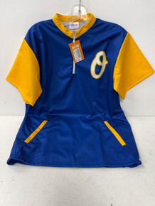 Vist Large View of Product Image Which is Used AK BASEBALL OSH AS PULLOVER Other Clothing Yellow And Royal Blue SM