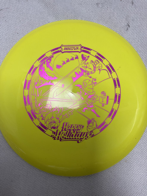 Vist Large View of Product Image Which is Used Innova STAR ROLLO Disc Golf Mid Range Yellow