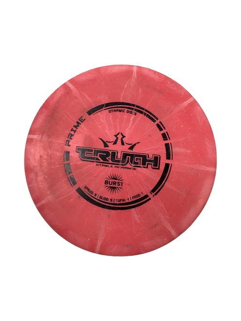 Vist Large View of Product Image Which is Used Dynamic Discs TRUTH Disc Golf Mid Range Red