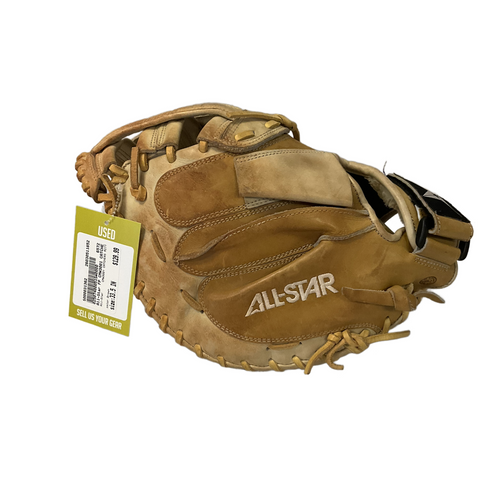Vist Large View of Product Image Which is Used All-Star CMW3001 CATCHERS MITT BB/SB Catchers RH Throw Brown 33 1/2"