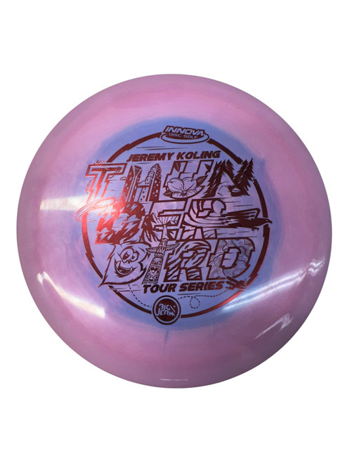Vist Large View of Product Image Which is Used Innova TS BIG JERM THUNDERBIRD Disc Golf Driver Purple