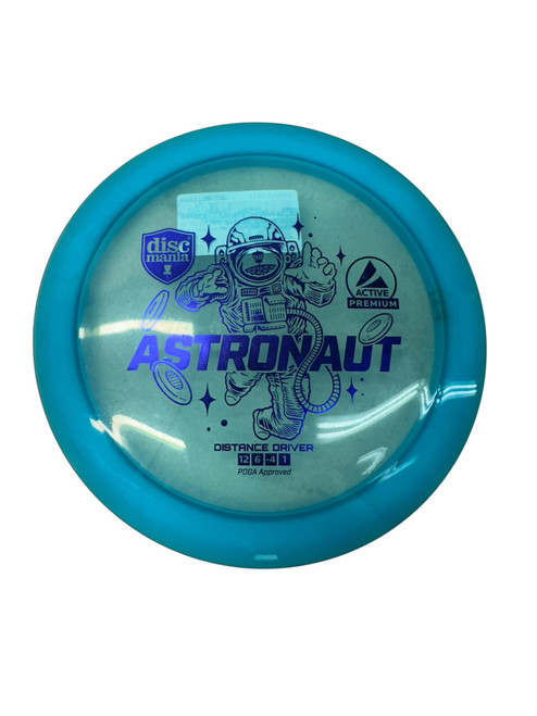 Vist Large View of Product Image Which is Used Discmania ACTIVE PREMIUM ASTRONAUT Disc Golf Driver Royal Blue 164g