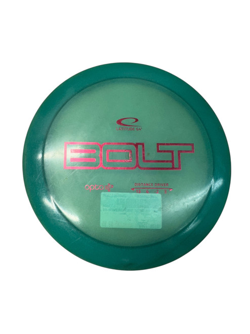 Vist Large View of Product Image Which is Used Latitude 64 OPTO BOLT Disc Golf Driver Green 157g