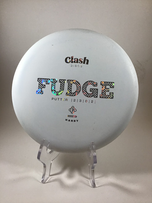Vist Large View of Product Image Which is Used Clash Discs HARDY FUDGE Disc Golf Putter White 173g