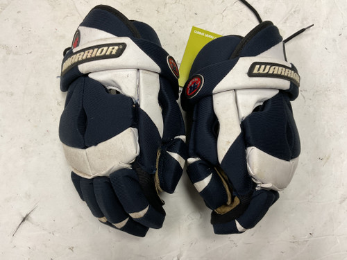Vist Large View of Product Image Which is Used Warrior VECTOR VAPOR V FLEX Lacrosse Gloves Mens Navy Blue 13"