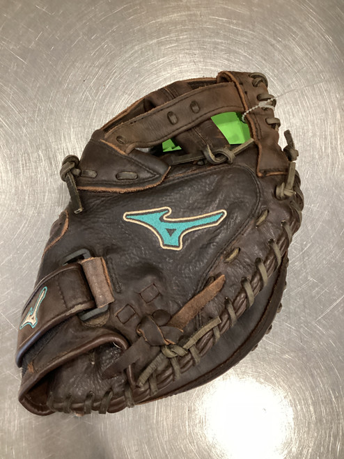 Vist Large View of Product Image Which is Used Mizuno SUPREME FP CATCHER MITT BB/SB Catchers RH Throw Black 34"