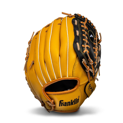 Vist Large View of Product Image Which is New Franklin Field Master Baseball Glove Blonde/Black- 12" Left Hand Throw