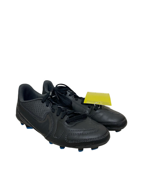 Vist Large View of Product Image Which is Used Nike Soccer Cleats Black And Carolina Blue Junior 01
