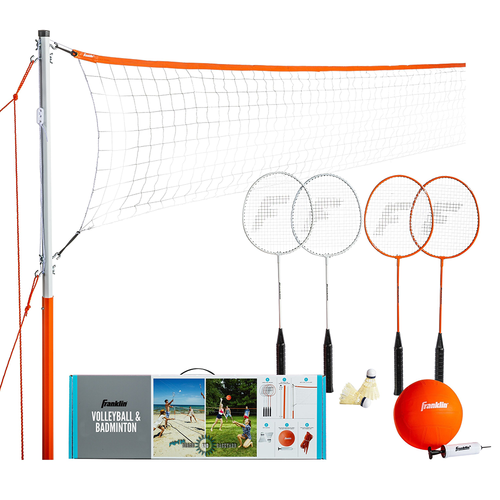 Vist Large View of Product Image Which is New Franklin Starter Volleyball and Badminton Set