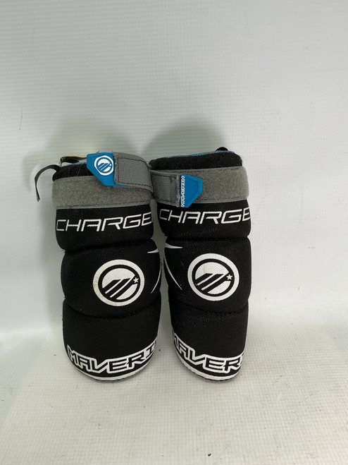 Vist Large View of Product Image Which is Used Maverik CHARGER Lacrosse Arm Pads/Guards Black MD
