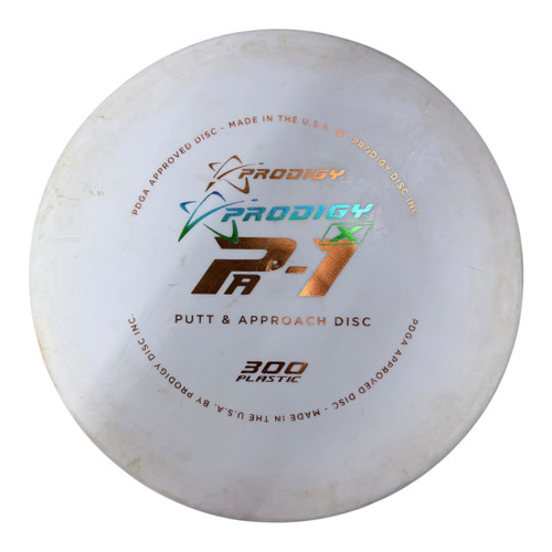 Vist Large View of Product Image Which is Used Prodigy Disc PA-1 300 MISPRINT Disc Golf Putter White 166g
