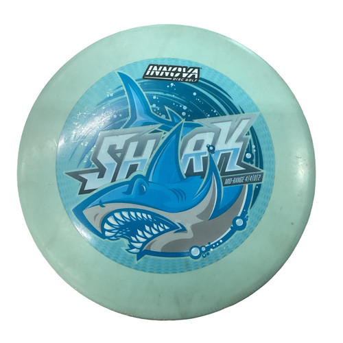 Vist Large View of Product Image Which is Used Innova SHARK Disc Golf Mid Range Teal