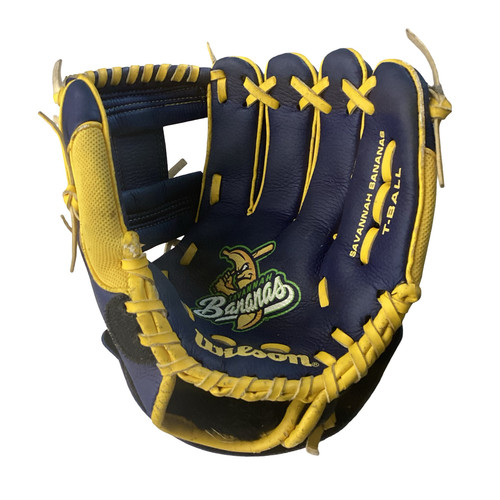 Vist Large View of Product Image Which is Used Wilson EZ CATCH BB/SB Glove T-ball Navy Blue 10"