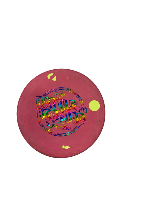Vist Large View of Product Image Which is Used BATTLLE FOR BEDFORD Disc Golf Mid Range Pink