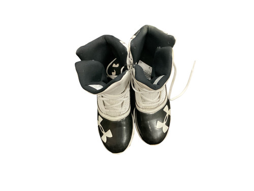 Vist Large View of Product Image Which is Used Under Armour Jr FB Cleats Black Junior 06