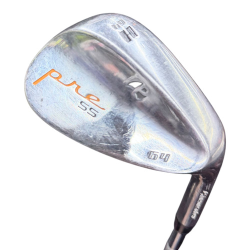 Vist Large View of Product Image Which is Used Pinemeadow PRE SS Golf Wedge Mens RH 64 Degree
