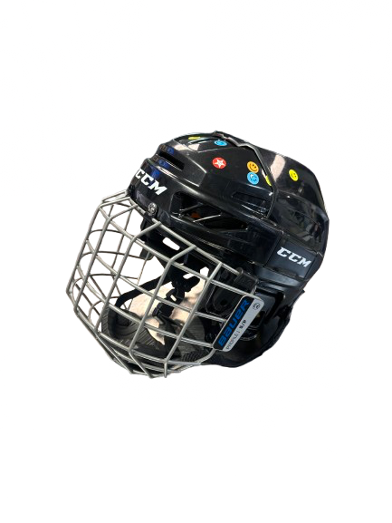 Vist Large View of Product Image Which is Used CCM FL 3DS Helmet Cage Combo Black SM