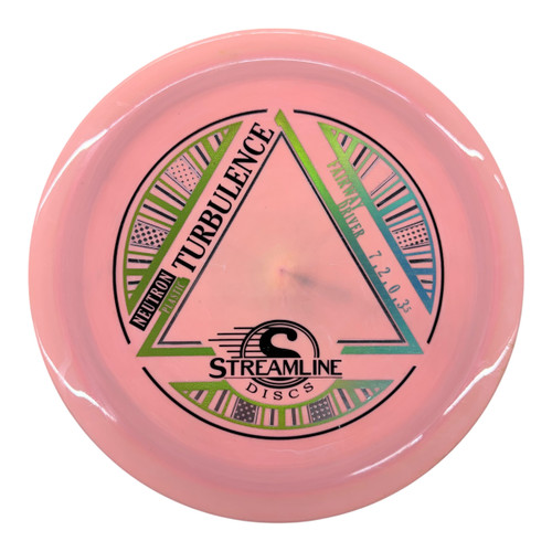 Vist Large View of Product Image Which is Used Streamline NEUTRON TURBULENCE Disc Golf Mid Range Pink