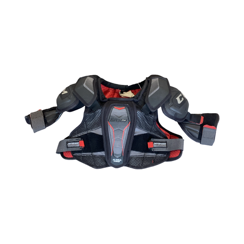 Vist Large View of Product Image Which is Used CCM JETSPEED X-TRA PRO Junior Shoulder Pads MD