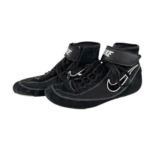 Vist Large View of Product Image Which is Used Nike Wrestling Shoes Black Men's 8.5