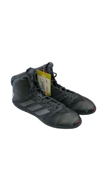 Vist Large View of Product Image Which is Used, Adidas, Wrestling Shoes, Black, Youth, 08.5