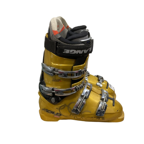 Vist Large View of Product Image Which is Used Lange GOLD 22 RACE FT Mens DH Ski Boot Gold 270 MP - M09 - W10