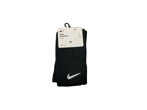 Vist Large View of Product Image Which is Used Nike ACADEMY Soccer Socks Black LG