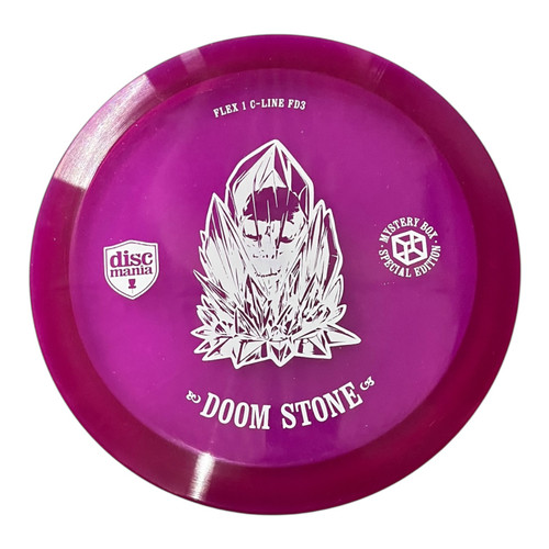 Vist Large View of Product Image Which is Used Discmania DOOM STONE FLEX 1 C-LINE FD3 Disc Golf Driver Purple 173g