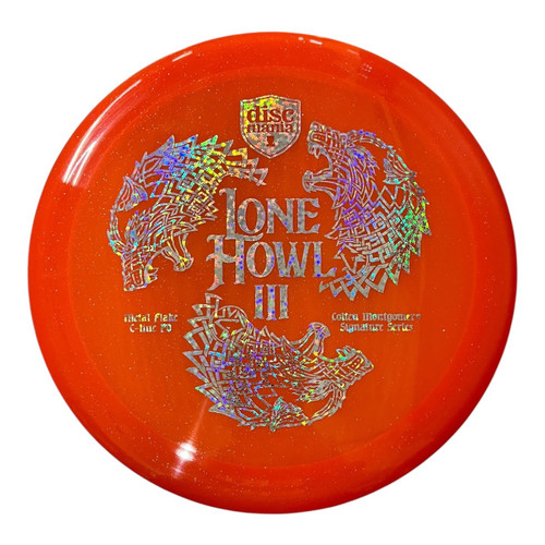Vist Large View of Product Image Which is Used Discmania LONE HOWL III COLTEN MONTGOMERY Disc Golf Driver Orange 174g