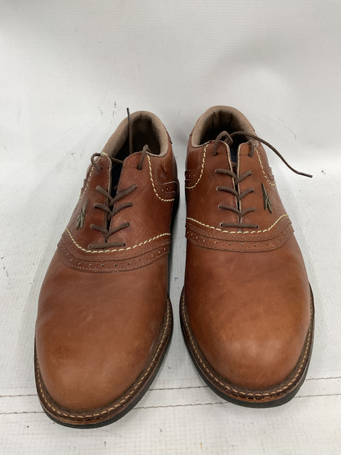 Vist Large View of Product Image Which is Used Reebok Mens Golf Shoes Brown Senior 10