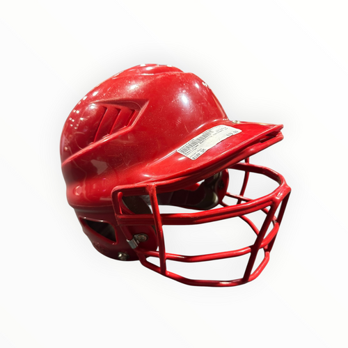 Vist Large View of Product Image Which is Used Rawlings Batting Helmet w/Mask Red SM