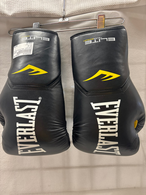Vist Large View of Product Image Which is Used Everlast Boxing Gloves Black LG