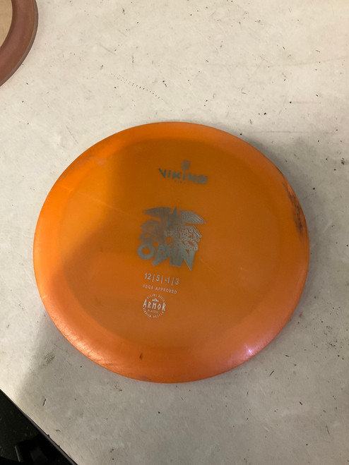 Vist Large View of Product Image Which is Used VIKING ODIN Disc Golf Driver Orange