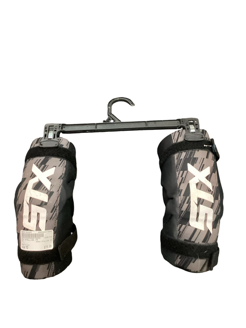 Vist Large View of Product Image Which is Used STX CELL VI ARM PADS Lacrosse Arm Pads/Guards White MD