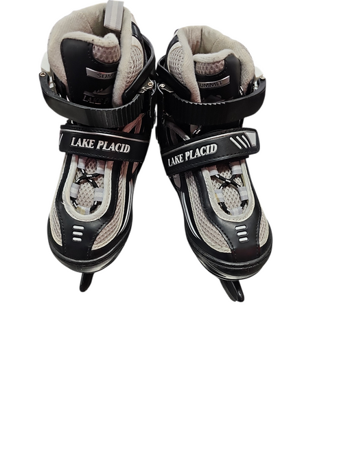 Vist Large View of Product Image Which is Used Lake Placid ADJUSTABLE 10-13 Junior Hockey Skate Adjustable