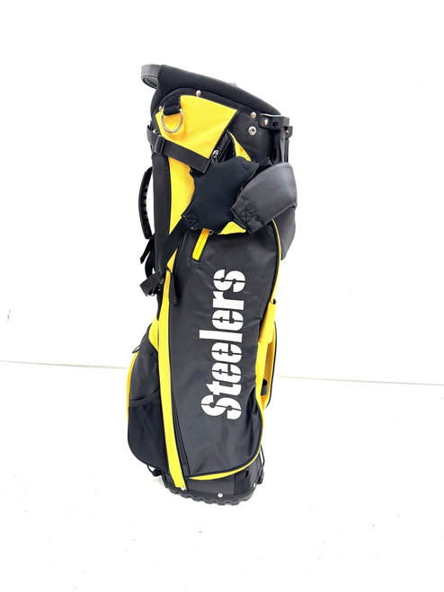 Vist Large View of Product Image Which is Used Wilson STEELERS Mens Stand Bag Black