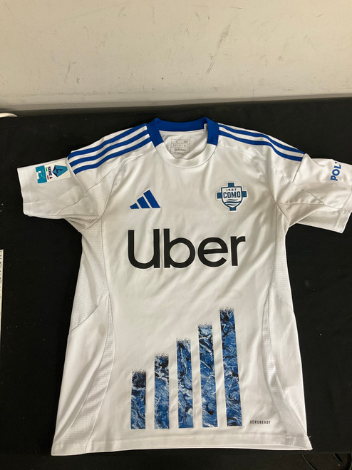 Vist Large View of Product Image Which is Used Adidas COMO Soccer Top Yth White SM