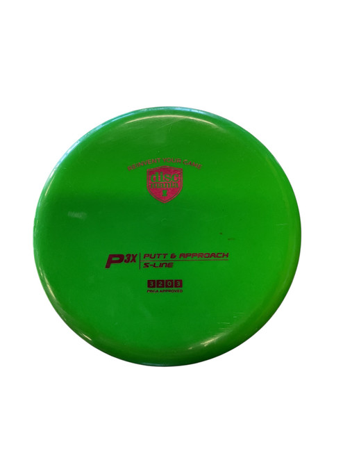 Vist Large View of Product Image Which is Used Discmania P3X Disc Golf Putter Green