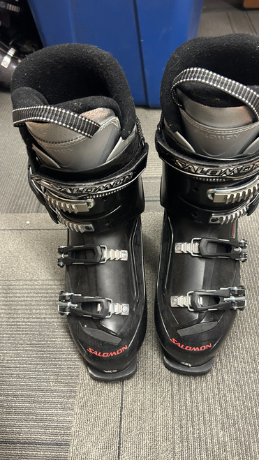 Vist Large View of Product Image Which is Used Salomon MISSION MG Mens DH Ski Boot Black 285 MP - M10.5 - W11.5