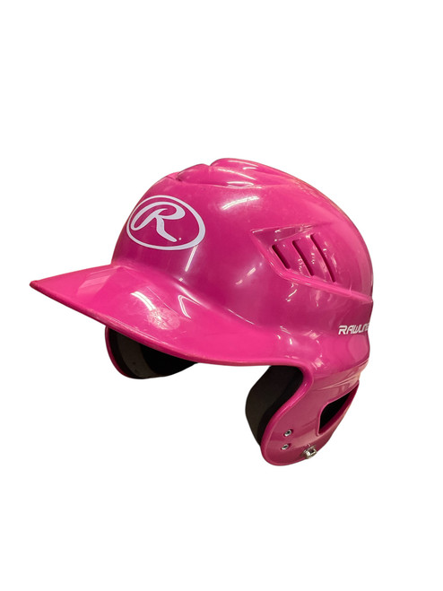 Vist Large View of Product Image Which is Used Rawlings TB HELMET Batting Helmet No Mask Pink XS