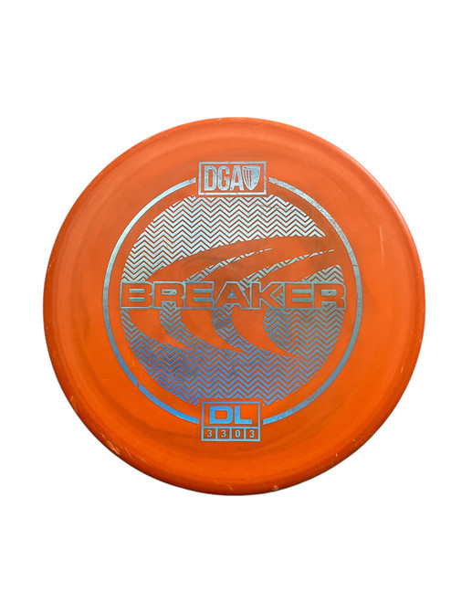 Vist Large View of Product Image Which is Used DGA BREAKER PUTTER Disc Golf Putter Orange