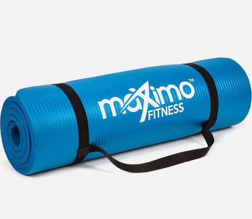 Vist Large View of Product Image Which is New Thick Yoga Mat Royal Blue