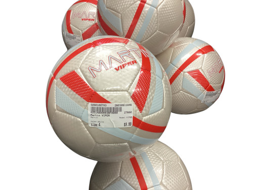 Vist Large View of Product Image Which is Used Martin VIPER All Size Soccer Ball White 4