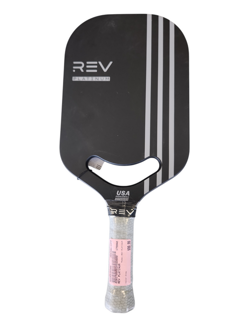 Vist Large View of Product Image Which is Used REV PLATINUM Pickleball Racquet Grey