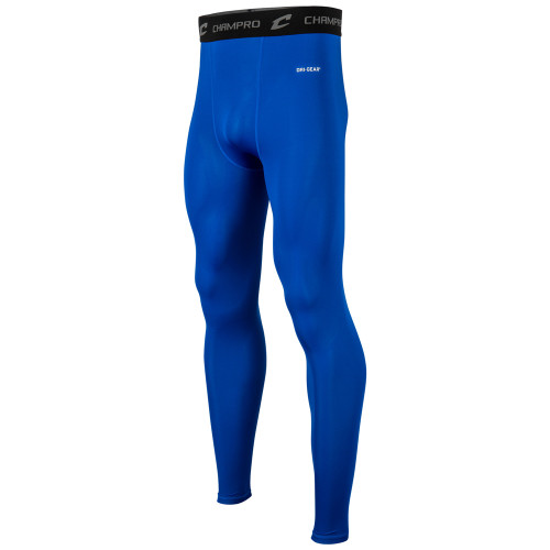 Vist Large View of Product Image Which is New CHAMPRO COMPRESSION TIGHTS YT L ROYAL