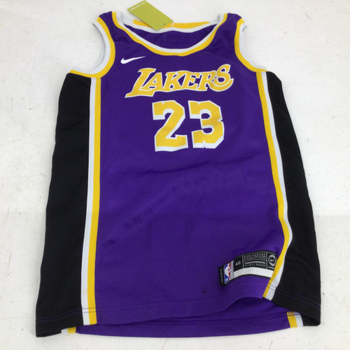 Vist Large View of Product Image Which is Used Nike LAKERS 23 LEBRON SR SM JERSEY Sleeveless Spirit Wear M SM