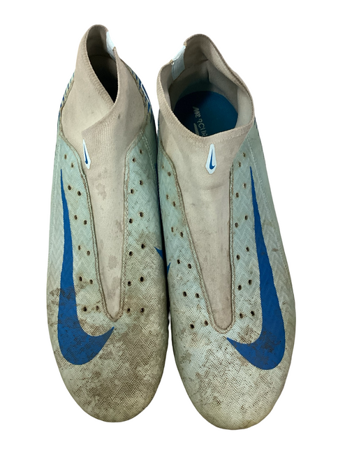Vist Large View of Product Image Which is Used Nike Soccer Cleats Turquoise Senior 10.5