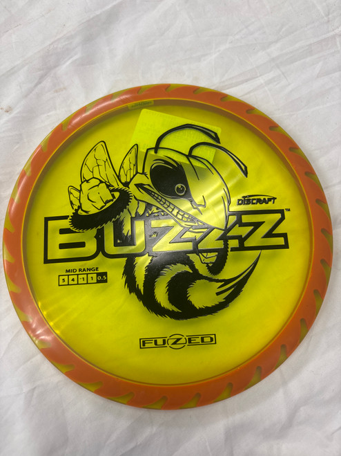 Vist Large View of Product Image Which is Used Discraft BUZZZ MID RANGE Disc Golf Mid Range Yellow
